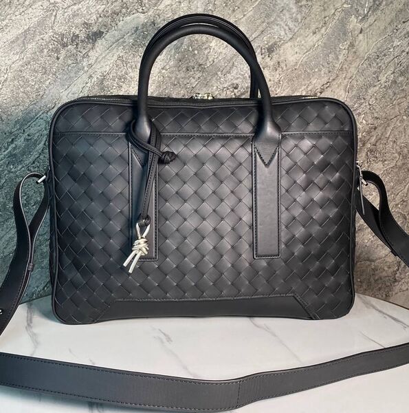 Мужской портфель Bottega Veneta мужской кожа черный 149902