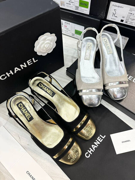 Туфли Chanel женский замша черный 137959-2