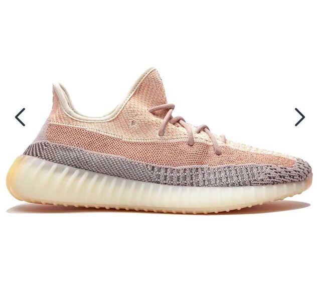 Кроссовки Adidas Yeezy Boost женский текстиль оранжевый 141150
