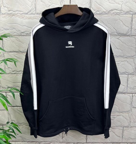 Мужское худи Balenciaga мужской черный 107884