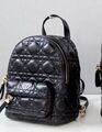Рюкзак Christian Dior женский кожа черный,серебристый 65033