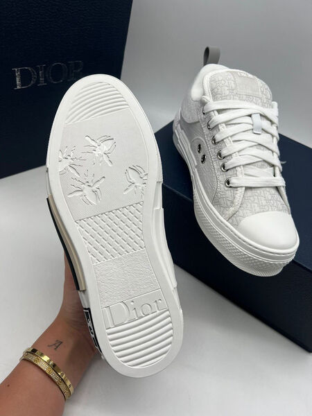 Кеды Christian Dior женский текстиль графитовый 109572-2