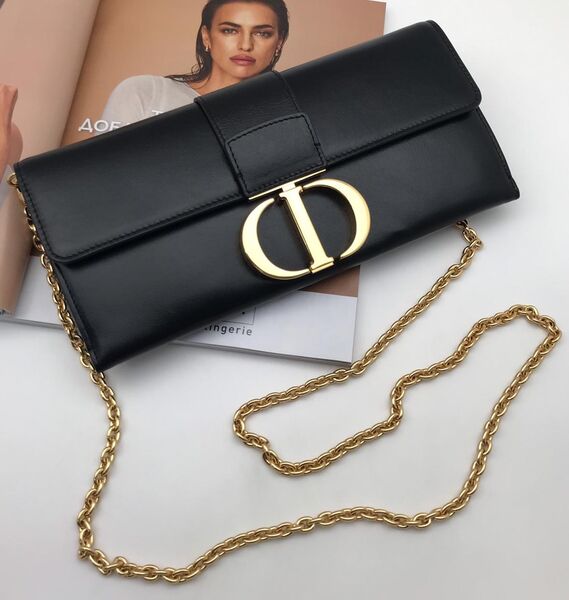 Клатч Dior Montaigne женский кожа черный 26103