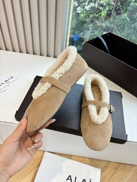 Женские зимние туфли Alaïa женский замша бежевый s4164964-1-4