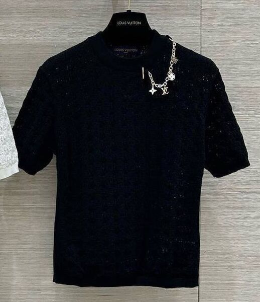 Кофта Louis Vuitton женский вязаная ткань черный 174780