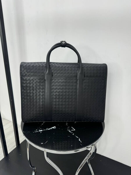 Мужской портфель Bottega Veneta мужской кожа черный 149903-6