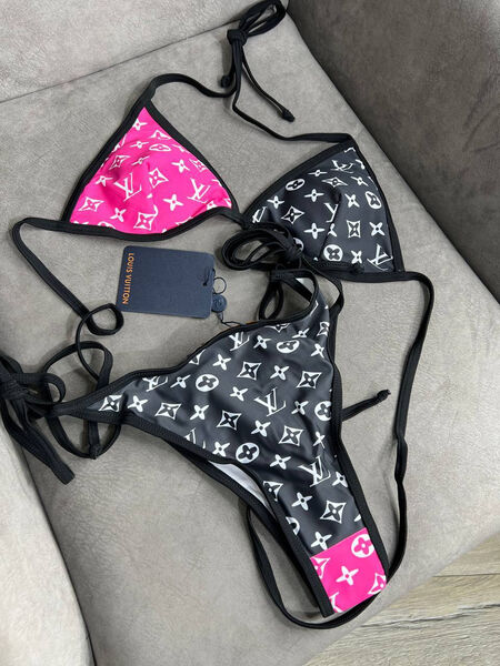 Купальник Louis Vuitton женский черный,серебристый 148550
