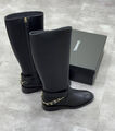 Сапоги Chanel женский кожа черный 162880-6