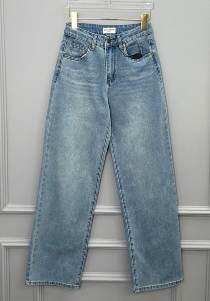 Джинсы Saint Laurent женский джинса серо-голубой 133051