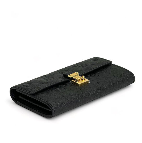Кошелек Louis Vuitton женский кожа черный 150210-3