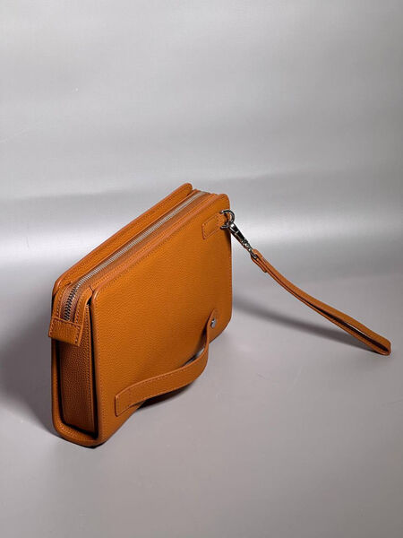Мужской клатч Hermès мужской кожа бежевый 150134