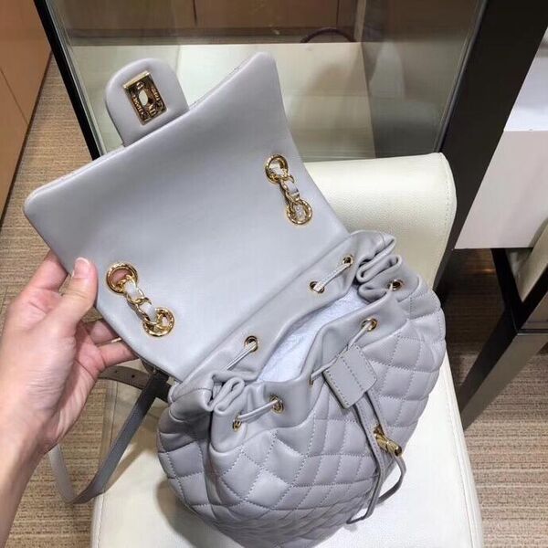 Рюкзак Chanel мужской кожа графитовый 20138-5