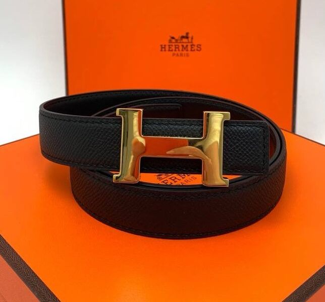 Женский ремень Hermès женский кожа черный 138986