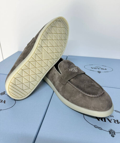 Мужские лоферы Prada мужской замша 185095-4