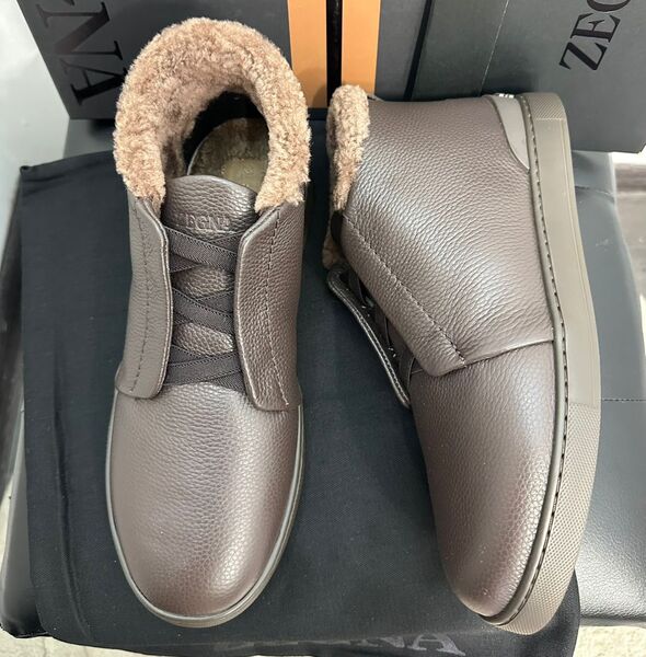 Мужские ботинки Zegna мужской кожа 168215