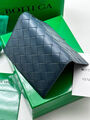 Мужская обложка на паспорт Bottega Veneta мужской кожа синий 115791-6