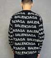 Мужской свитер Balenciaga мужской вязаная ткань черный 130942-2