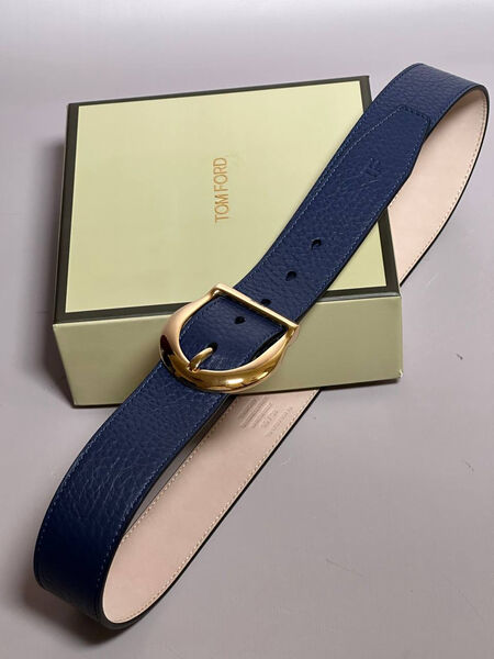 Мужской ремень Tom Ford мужской кожа синий 152819-6