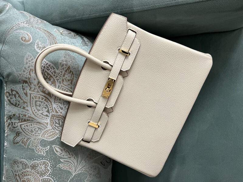 Сумка Hermès Birkin 25 ручная работа женский кожа белый 75284-4