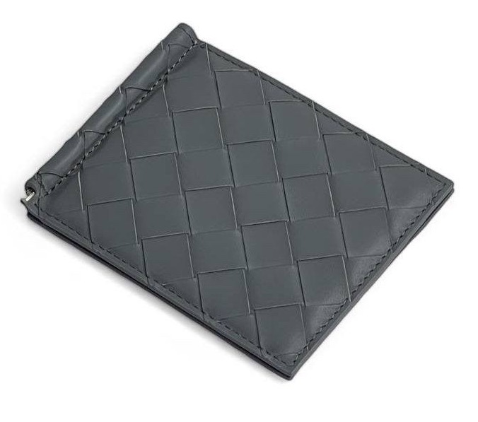 Зажим для купюр Bottega Veneta мужской кожа графитовый 149984