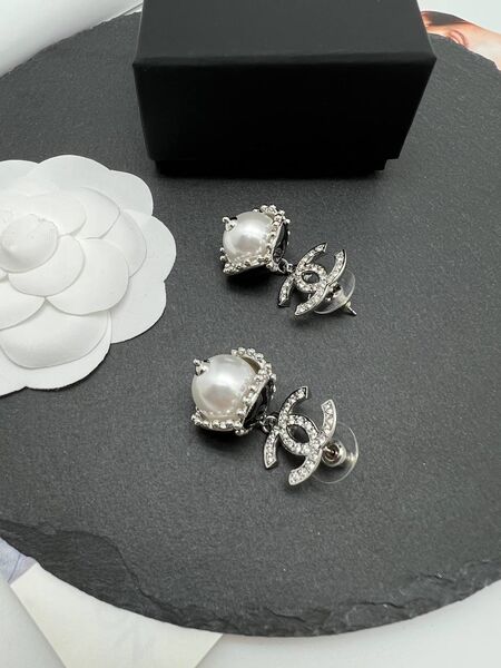 Серьги Chanel графитовый 175838-3