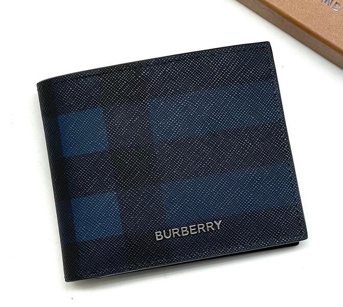 Мужской картхолдер Burberry мужской кожа синий 108392
