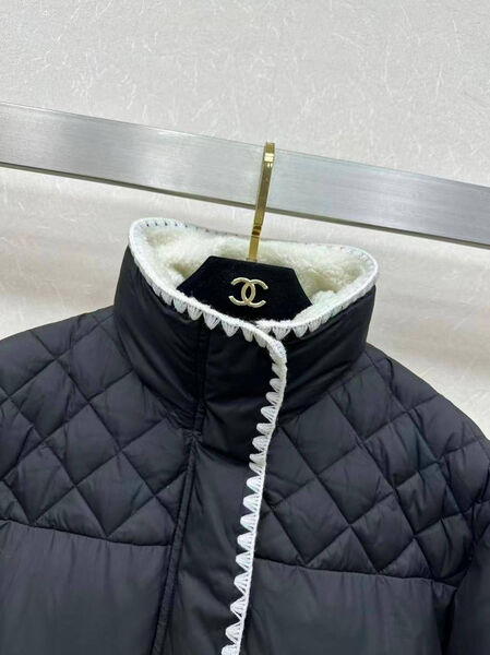 Пуховик Chanel женский синий 201711-3