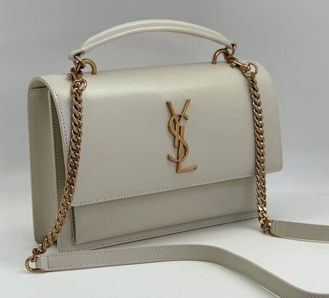 Сумка Saint Laurent женский кожа белый 107050