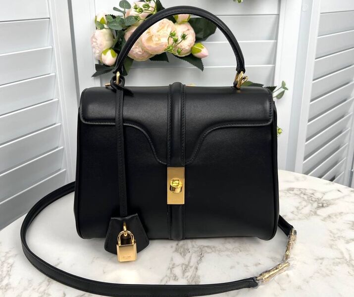 Сумка Celine женский кожа черный 138717