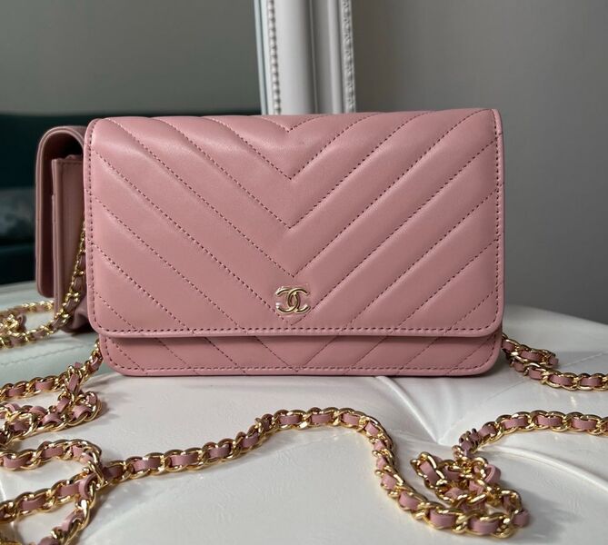 Сумка Chanel Mini женский кожа розовый 143084