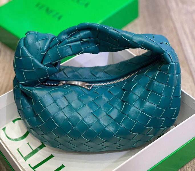Сумка Bottega Veneta женский кожа бирюзовый 72631