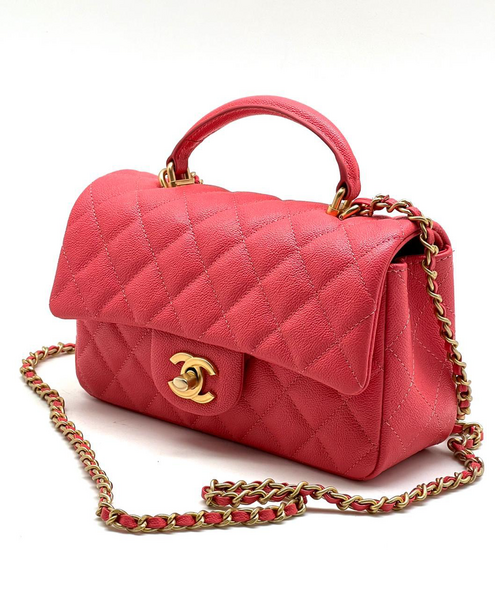 Сумка Chanel женский кожа бордовый 73402-2