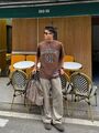 Мужская футболка Balenciaga мужской коричневый m1632652-1-1