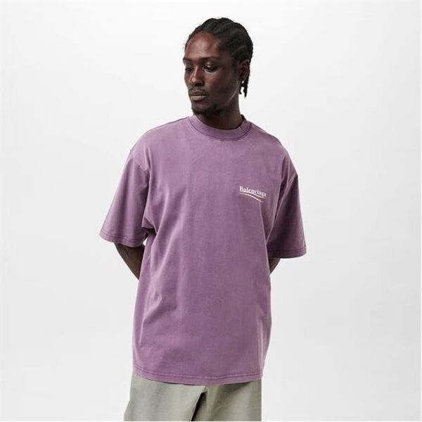 Футболка Balenciaga женский фиолетовый