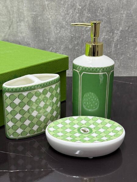 Набор для ванной комнаты Swarovski X Rosenthal фарфор болотный b9542633-1-2