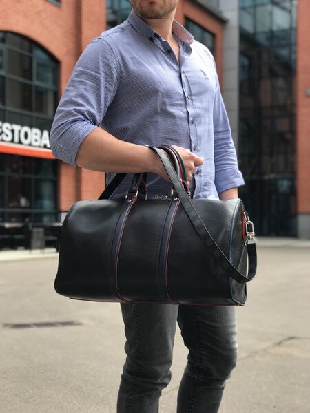 Дорожная сумка Louis Vuitton мужской канва черный 19178-3