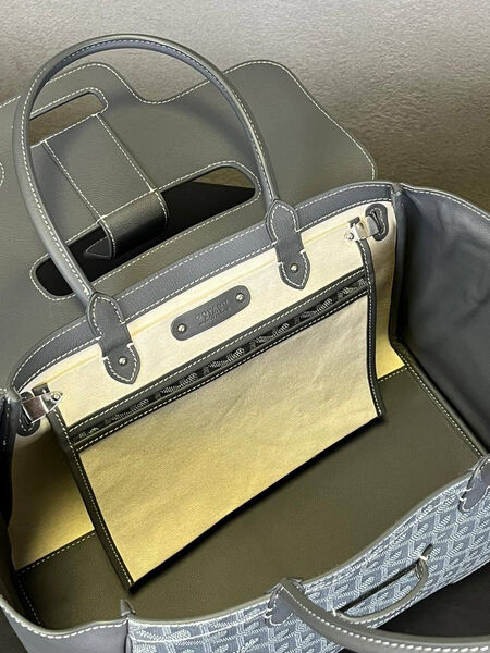 Сумка Goyard женский кожа графитовый 136213-3