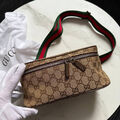Мужская сумка мессенджер Gucci мужской текстиль бежевый 190574-3
