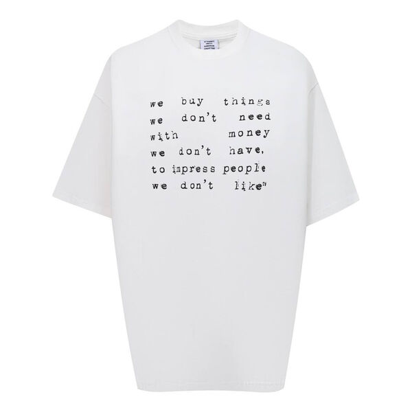 Мужская футболка Vetements мужской белый 173252-2