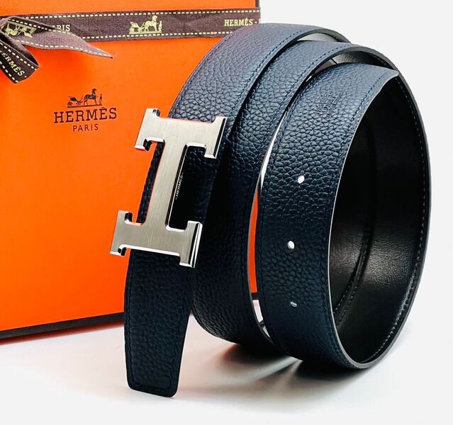Женский ремень Hermès женский кожа черный 21696