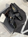 Туфли Chanel женский кожа черный 128598-4