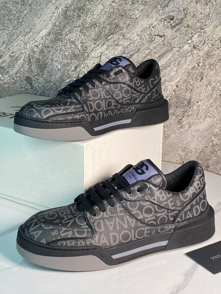 Мужские кроссовки Dolce & Gabbana мужской кожа черный 163501-9