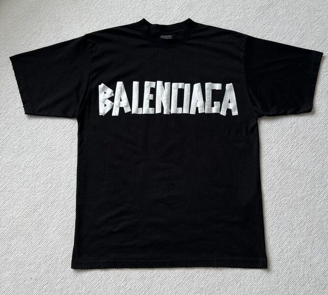 Мужская футболка Balenciaga мужской черный 158019