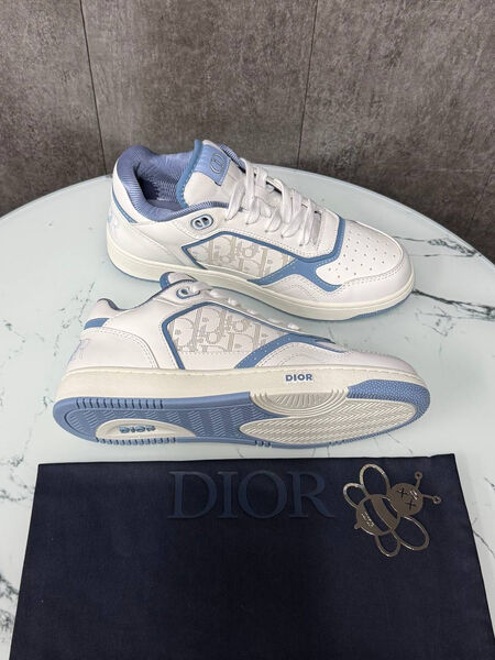 Мужские кроссовки Christian Dior мужской кожа белый 189905-3