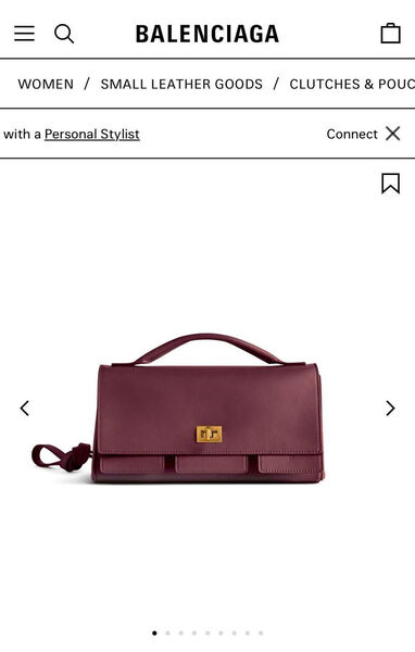 Сумка Balenciaga Bel Air женский кожа бордовый 180856-2
