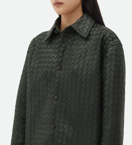 Куртка Bottega Veneta женский кожа черный 123242-2