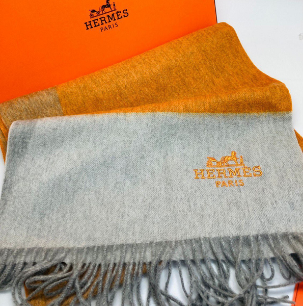 Мужской шарф Hermès мужской оранжевый 54203