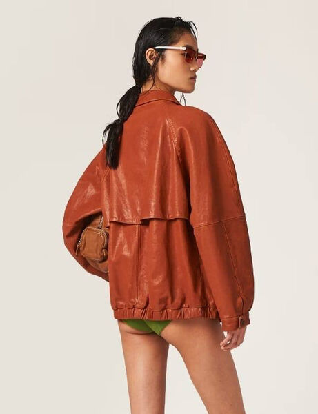 Куртка Miu Miu женский кожа 145289-3