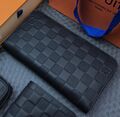 Портмоне Louis Vuitton мужской кожа черный 61887-1
