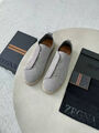 Мужские кеды Zegna мужской замша графитовый 185795-4